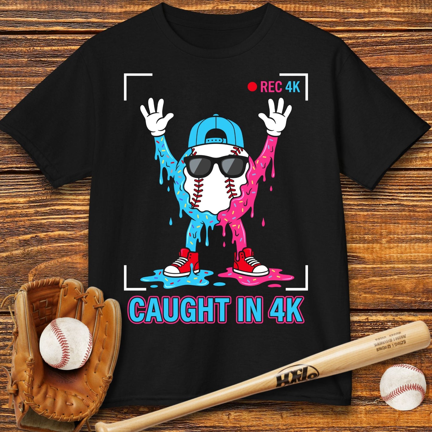 Funny Caught In 4K Kids T-shirt - HomeRun PrintsKids clothes