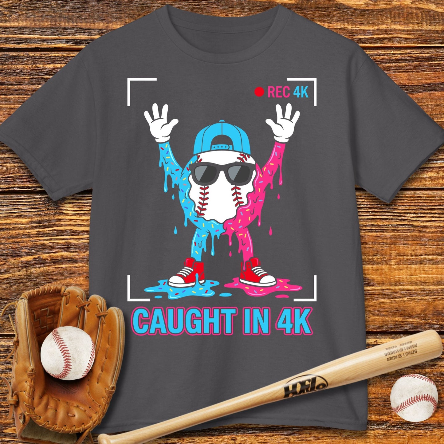 Funny Caught In 4K Kids T-shirt - HomeRun PrintsKids clothes