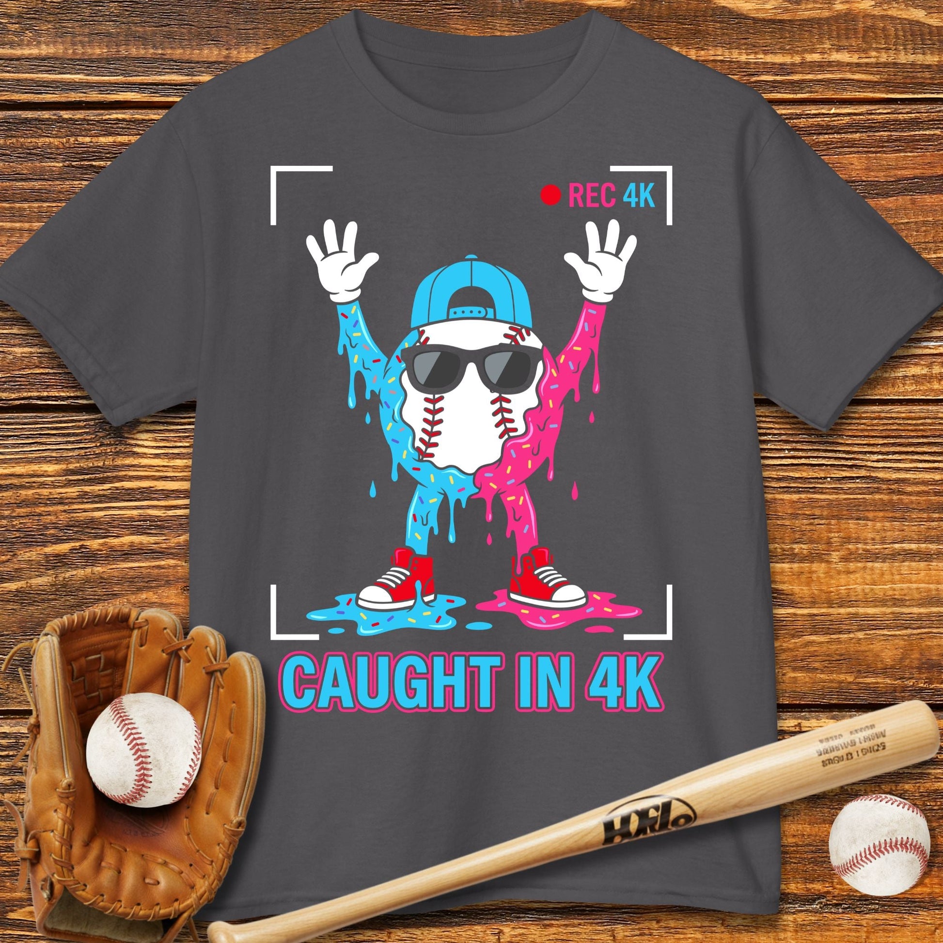 Funny Caught In 4K Kids T-shirt - HomeRun PrintsKids clothes