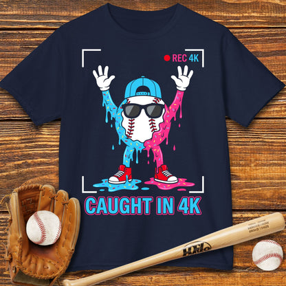 Funny Caught In 4K Kids T-shirt - HomeRun PrintsKids clothes