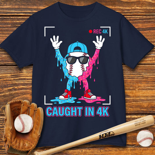 Funny Caught In 4K Kids T-shirt - HomeRun PrintsKids clothes