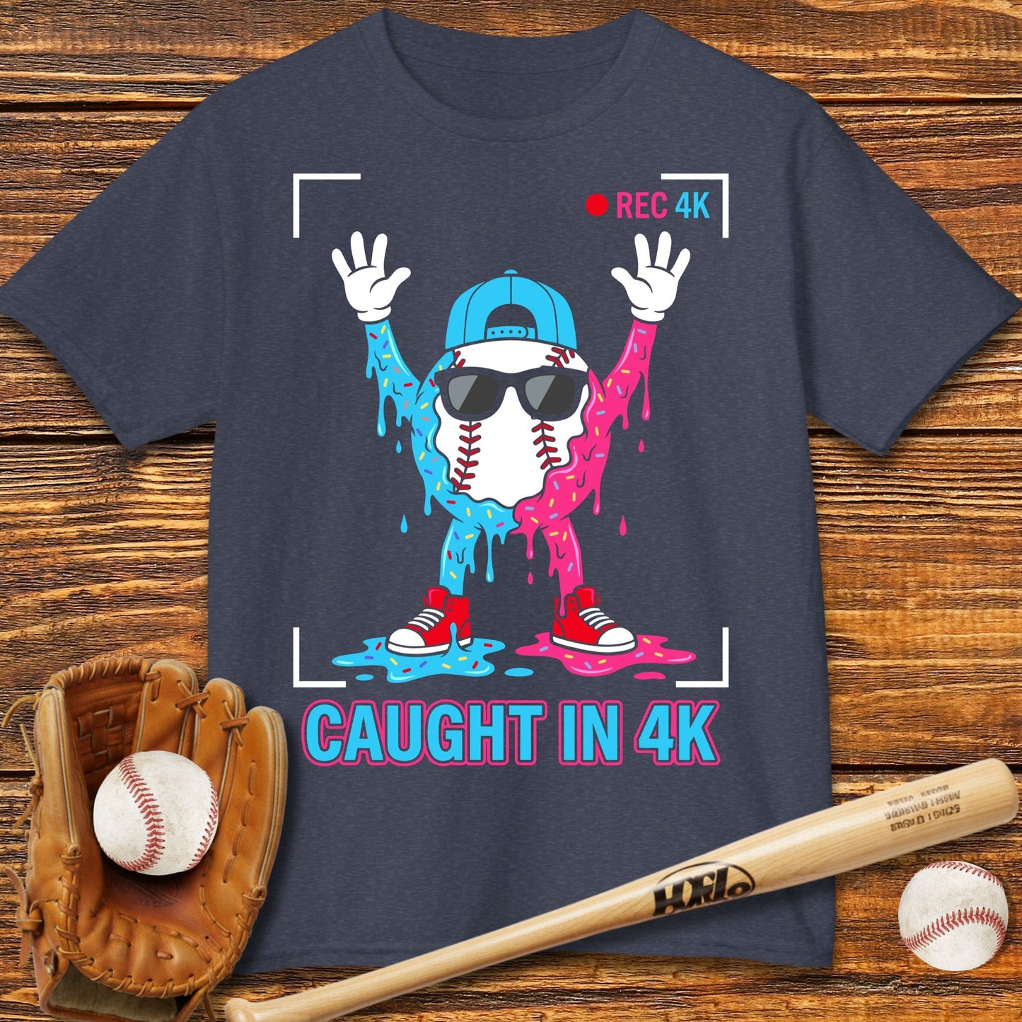 Funny Caught In 4K Kids T-shirt - HomeRun PrintsKids clothes