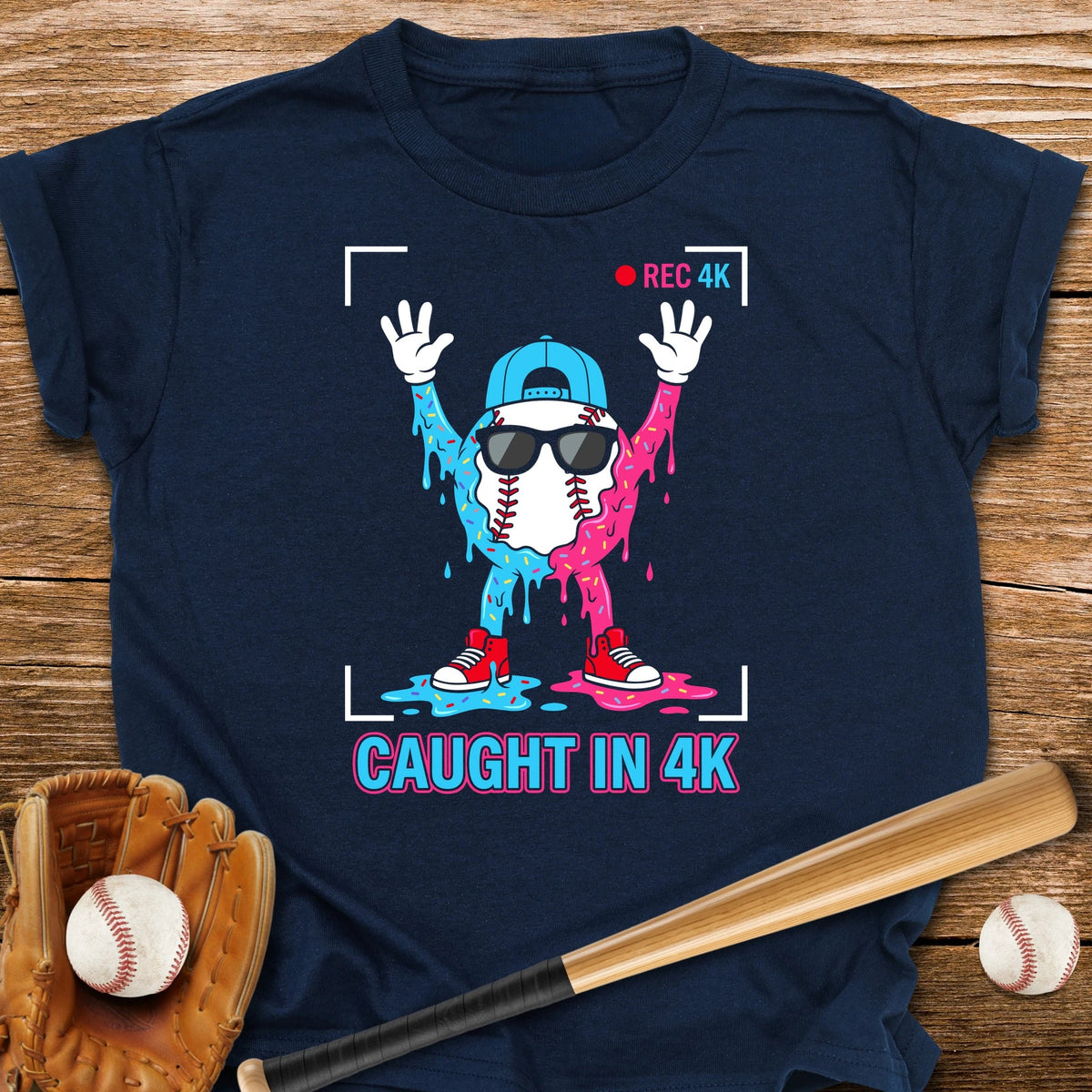 Funny Caught In 4K Youth Tee - HomeRun PrintsKids clothes