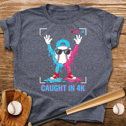 Funny Caught In 4K Youth Tee - HomeRun PrintsKids clothes