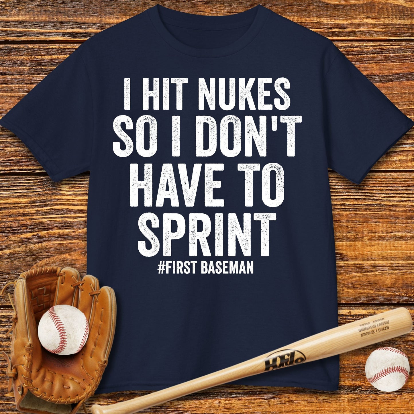 Funny First Baseman Kids T-Shirt - HomeRun PrintsKids clothes