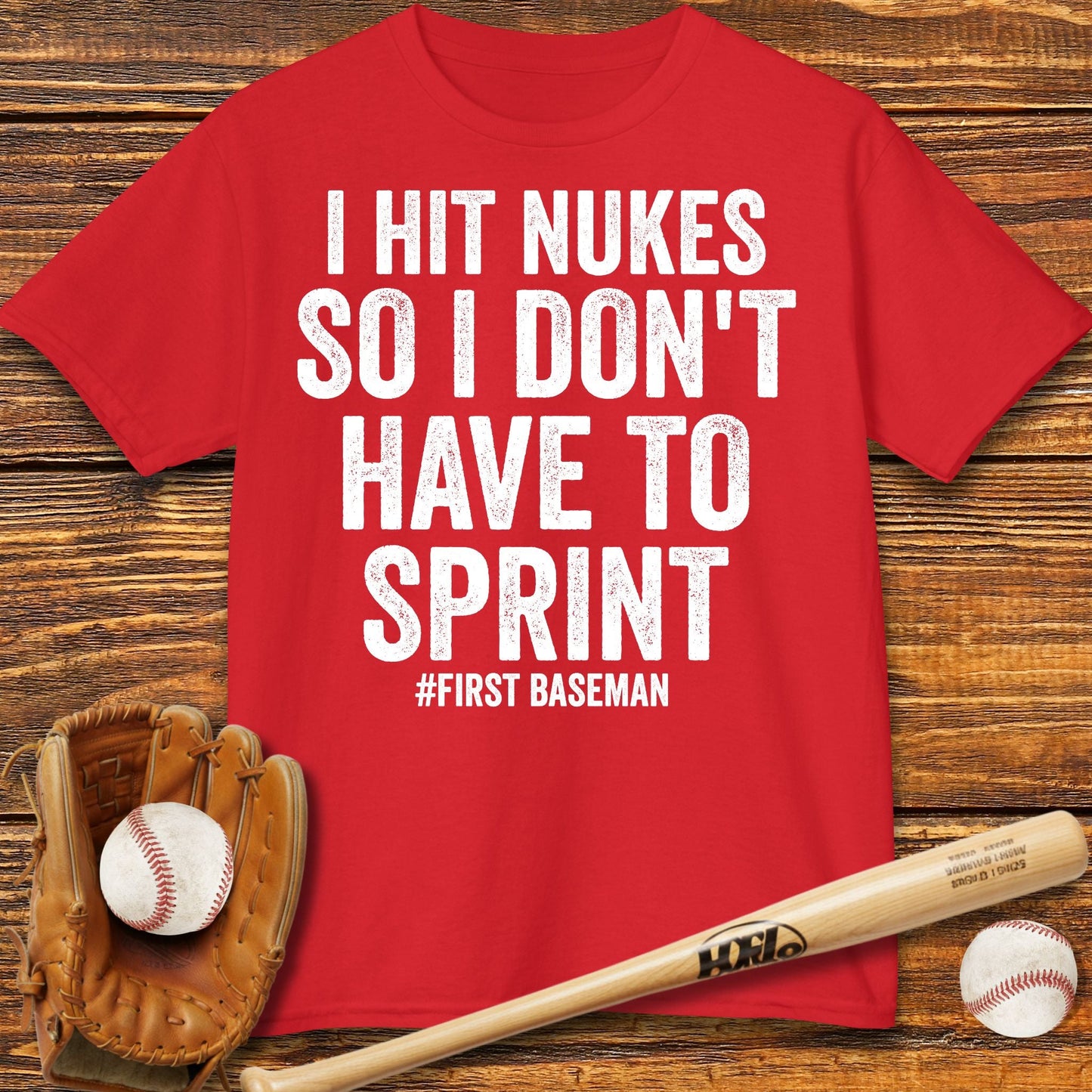 Funny First Baseman Kids T-Shirt - HomeRun PrintsKids clothes