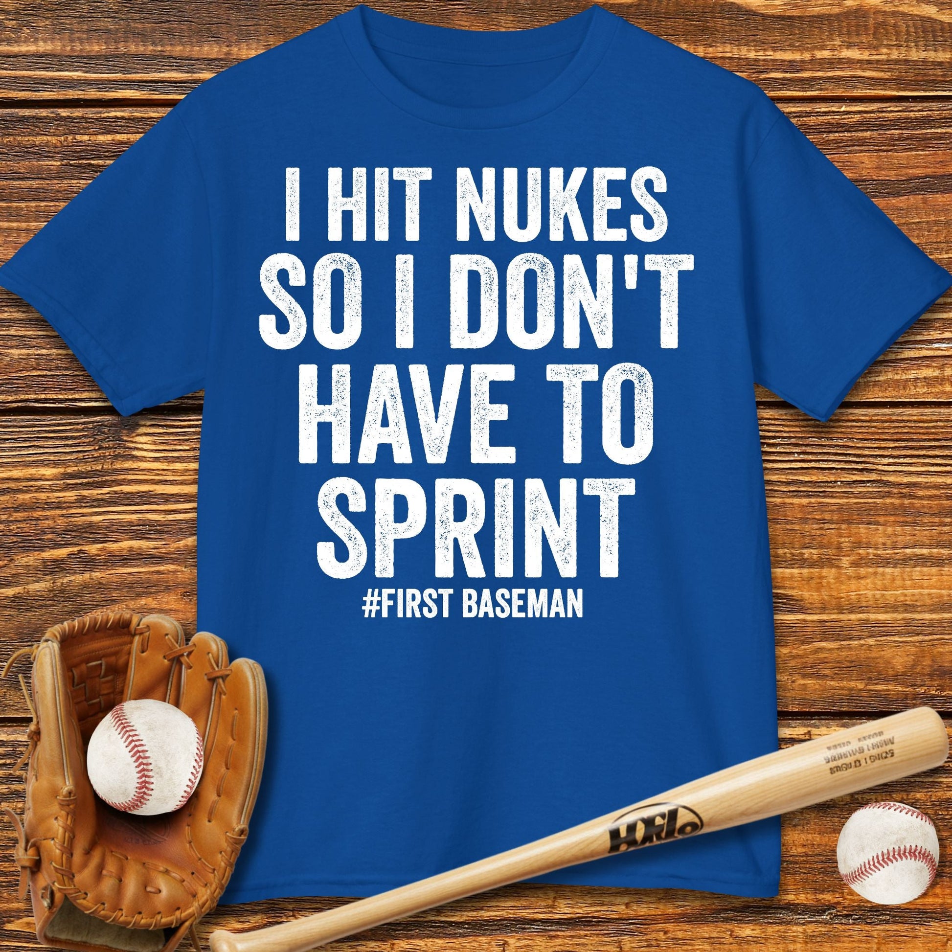 Funny First Baseman Kids T-Shirt - HomeRun PrintsKids clothes