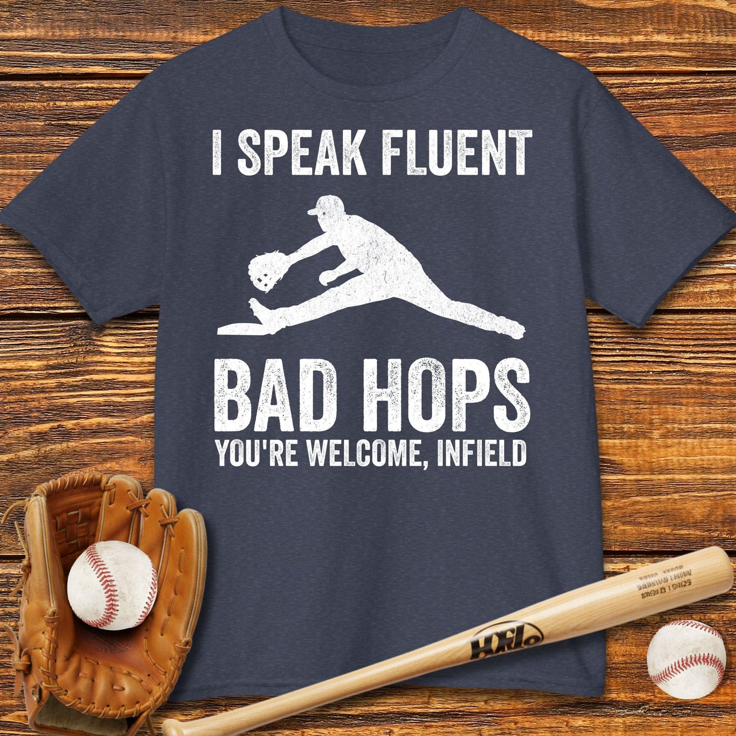 Funny First Baseman Kids T-Shirt - HomeRun PrintsKids clothes