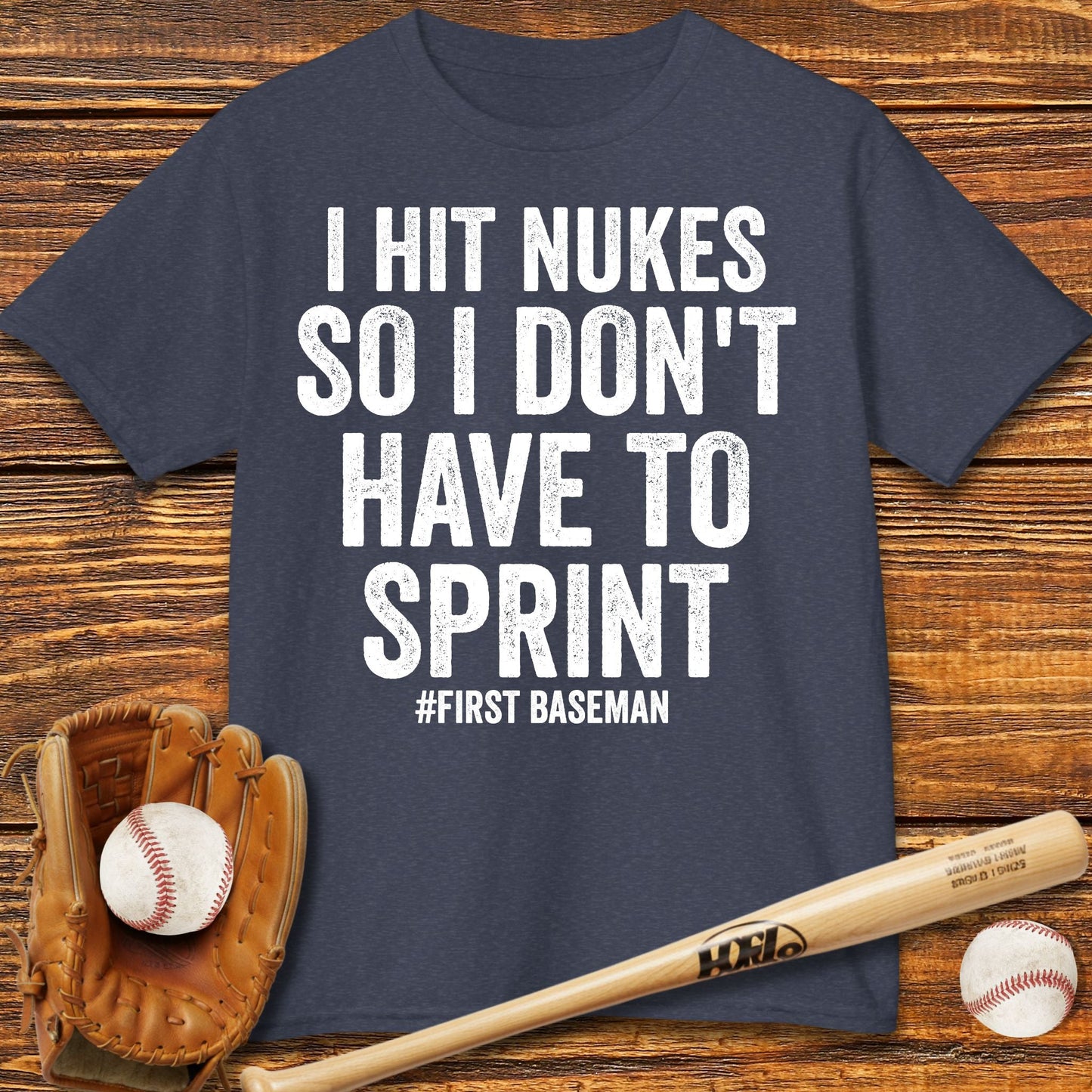 Funny First Baseman Kids T-Shirt - HomeRun PrintsKids clothes