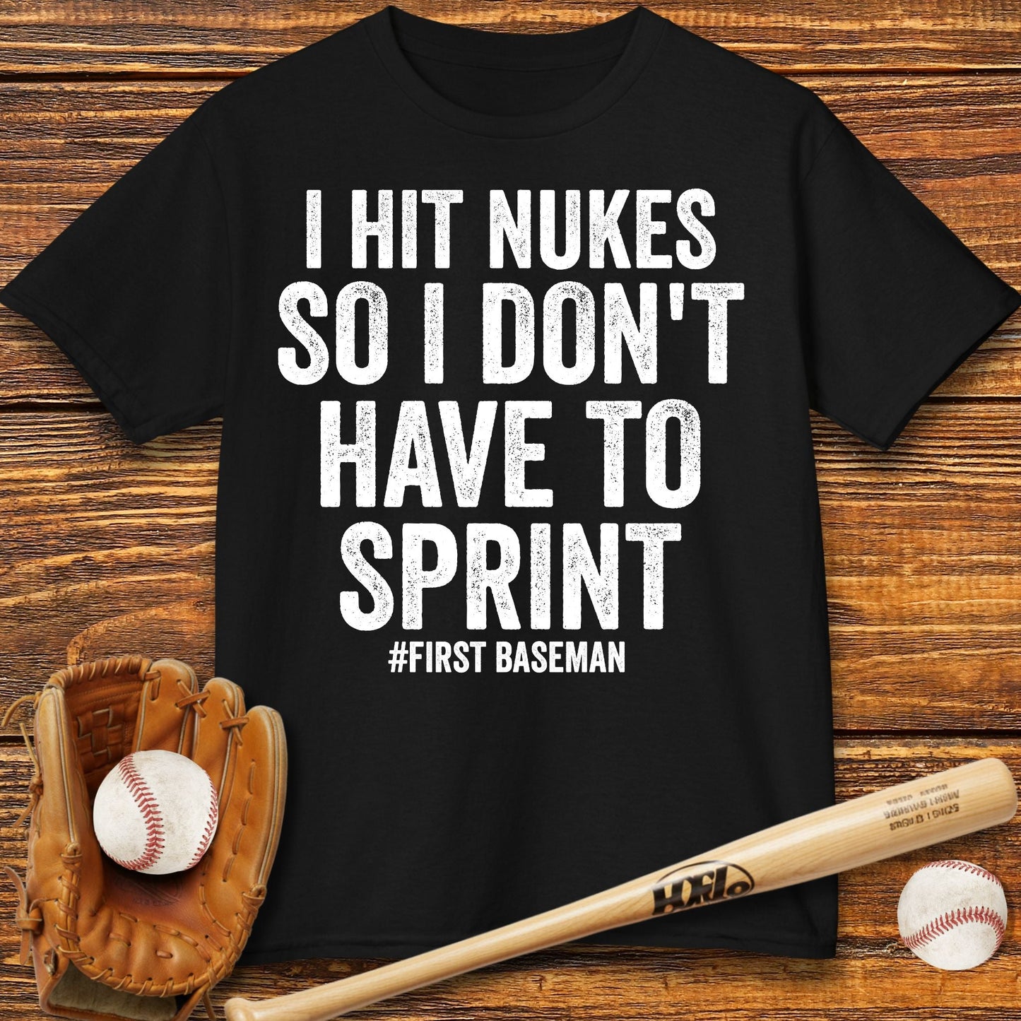 Funny First Baseman Kids T-Shirt - HomeRun PrintsKids clothes