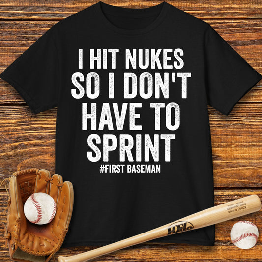 Funny First Baseman Kids T-Shirt - HomeRun PrintsKids clothes