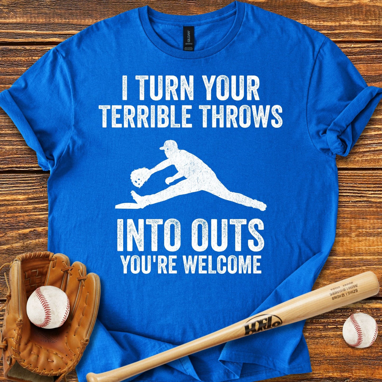 Funny First Baseman T-shirt - HomeRun PrintsT-Shirt