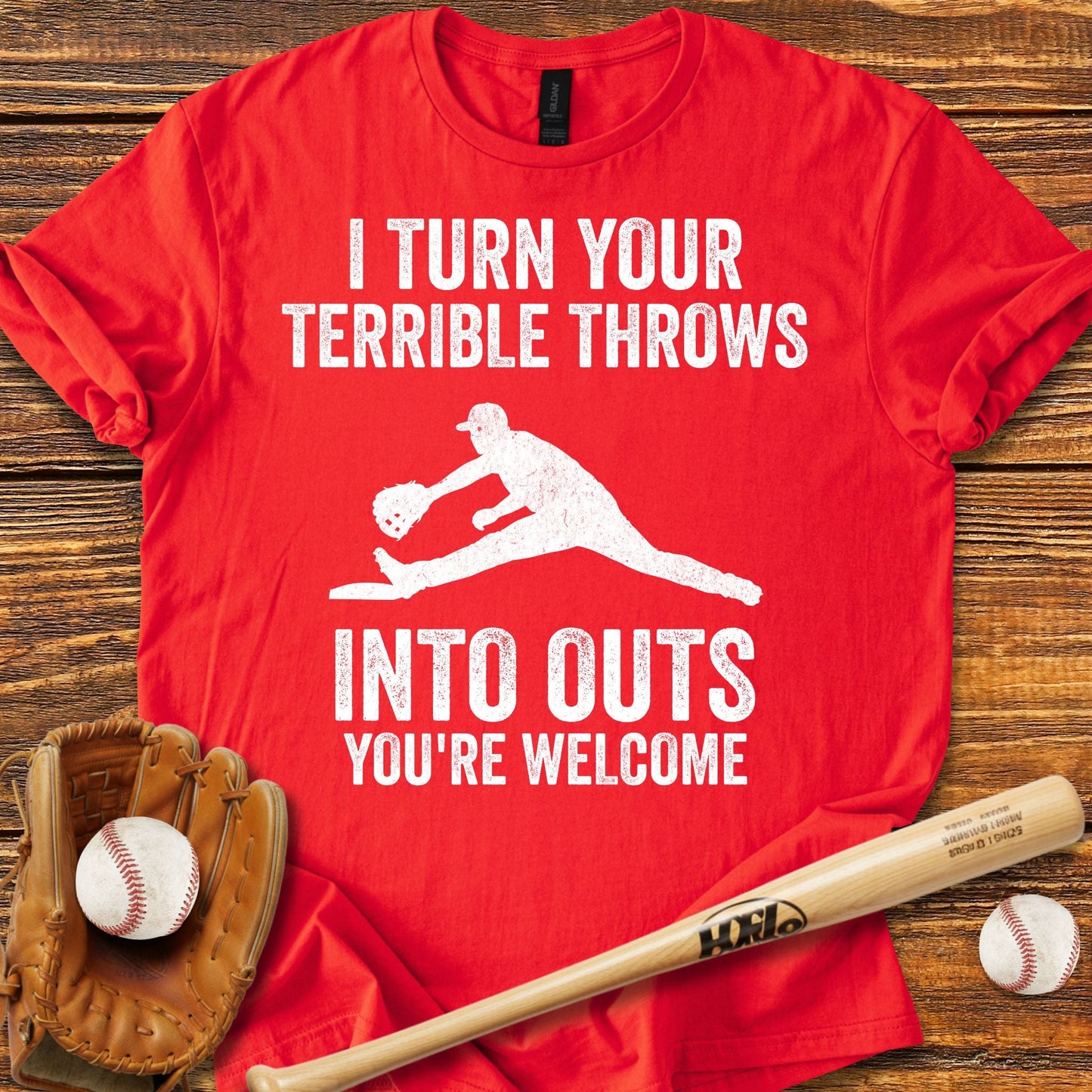 Funny First Baseman T-shirt - HomeRun PrintsT-Shirt