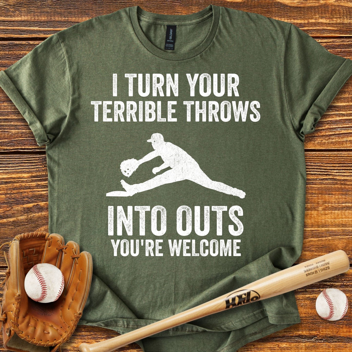 Funny First Baseman T-shirt - HomeRun PrintsT-Shirt