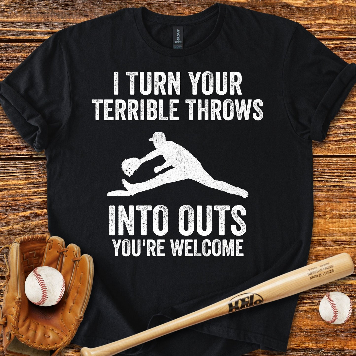 Funny First Baseman T-shirt - HomeRun PrintsT-Shirt
