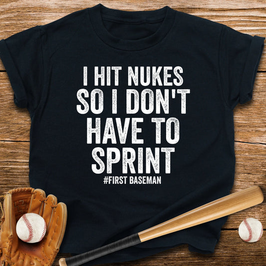 Funny First Baseman Youth Tee - HomeRun PrintsKids clothes