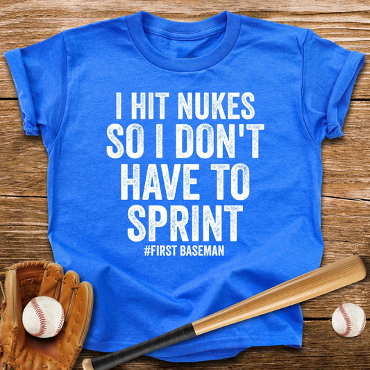Funny First Baseman Youth Tee - HomeRun PrintsKids clothes