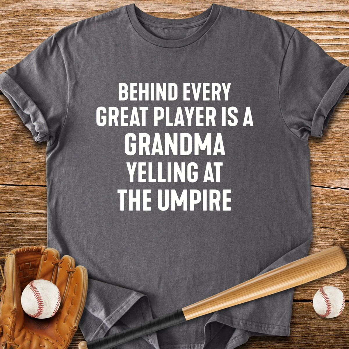 Funny Grandma Umpire - HomeRun PrintsT-Shirt