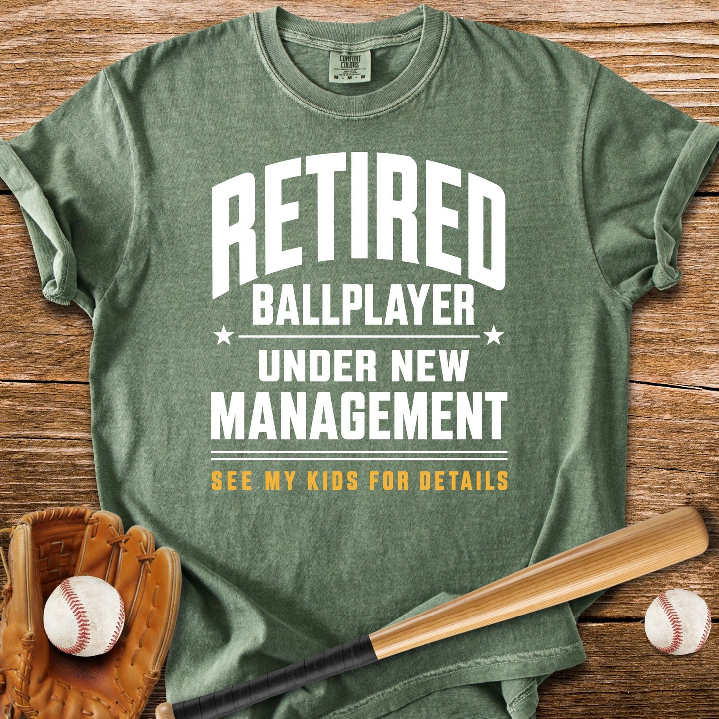 Funny Retired Ballplayer - HomeRun PrintsComfort Colors