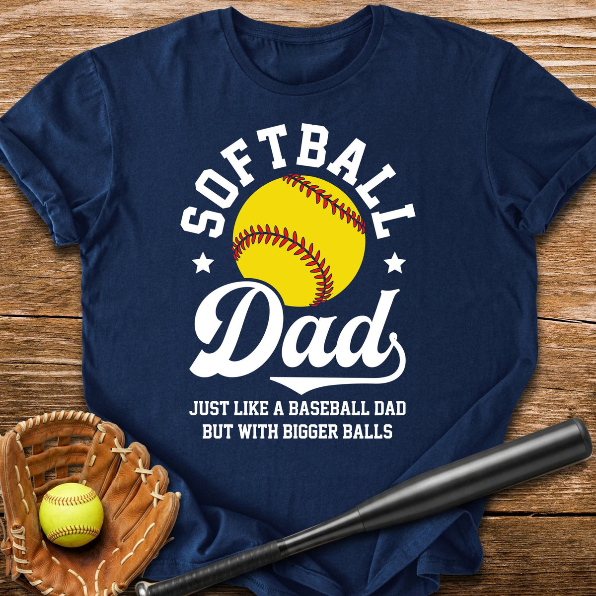 Funny Softball Dad - HomeRun PrintsT-Shirt