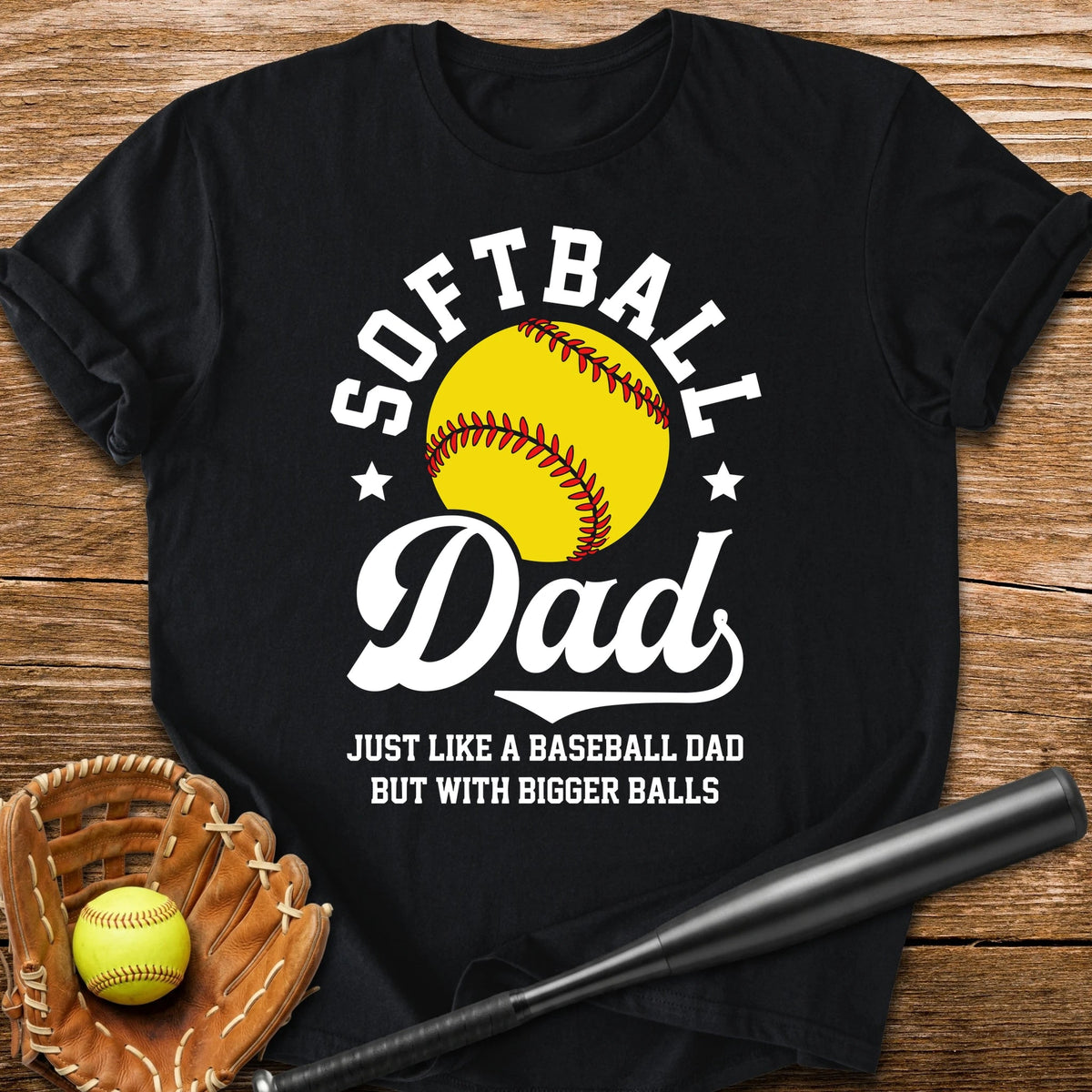 Funny Softball Dad - HomeRun PrintsT-Shirt