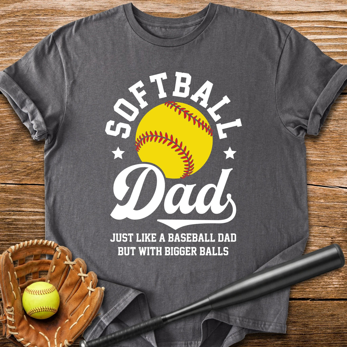 Funny Softball Dad - HomeRun PrintsT-Shirt