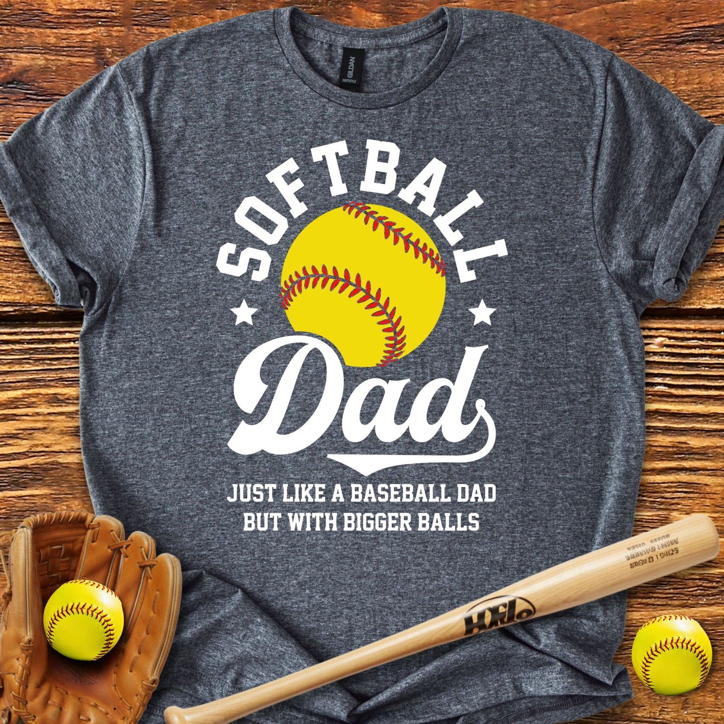 Funny Softball Dad T-Shirt - HomeRun PrintsT-Shirt
