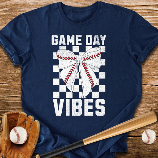 Game Day Baseball Bow - HomeRun PrintsT-Shirt