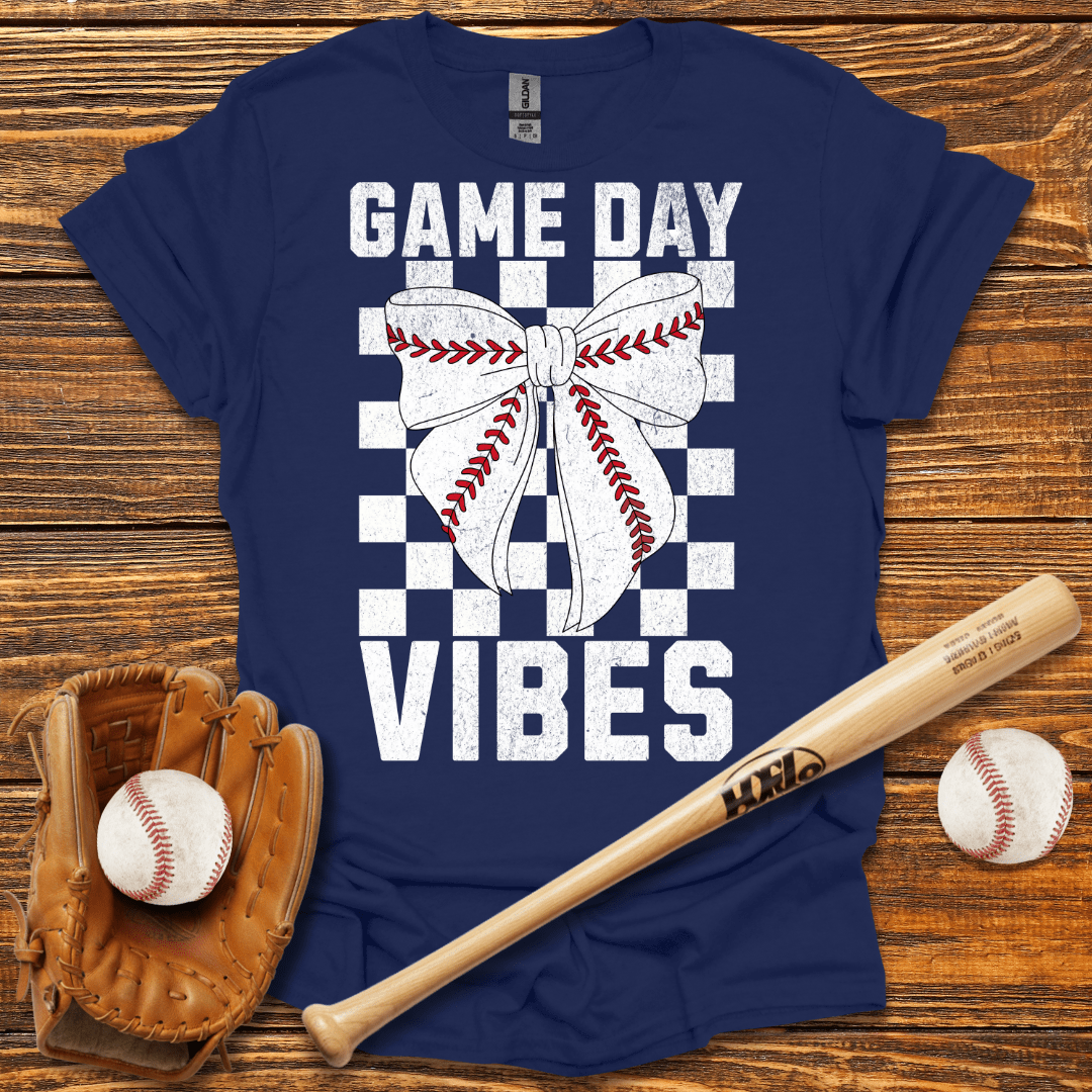 Game Day Baseball Bow T-Shirt - HomeRun PrintsT-Shirt
