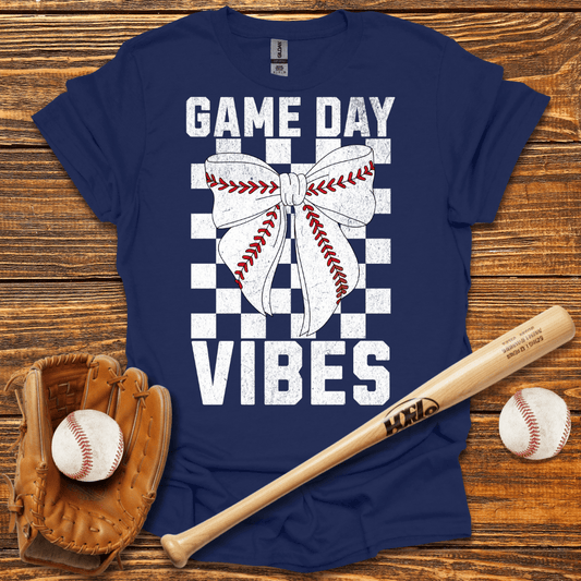 Game Day Baseball Bow T-Shirt - HomeRun PrintsT-Shirt