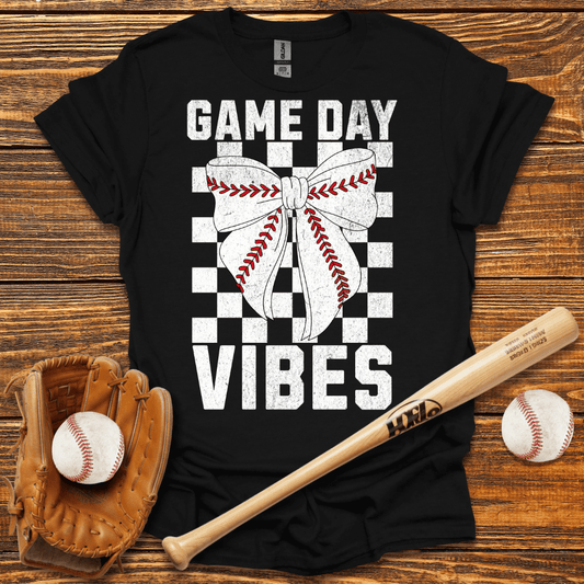 Game Day Baseball Bow T-Shirt - HomeRun PrintsT-Shirt