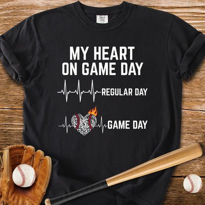 Game Day Races My Heart - HomeRun PrintsComfort Colors