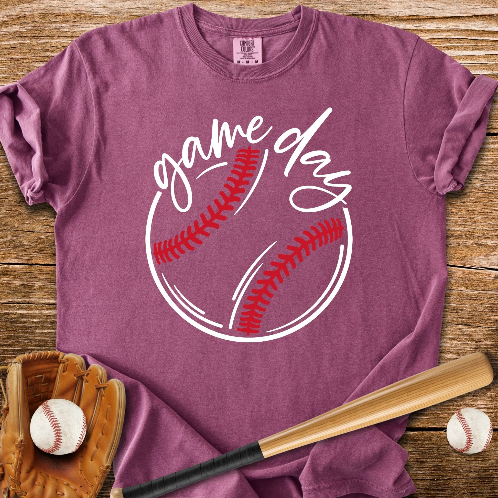 Game Day Stitches - HomeRun PrintsComfort Colors