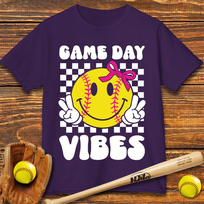 Game Day Vibes Softball Kids T-shirt - HomeRun PrintsKids clothes