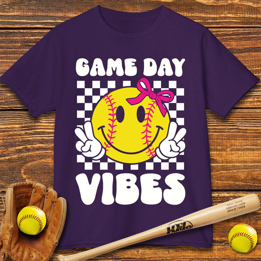 Game Day Vibes Softball Kids T-shirt - HomeRun PrintsKids clothes