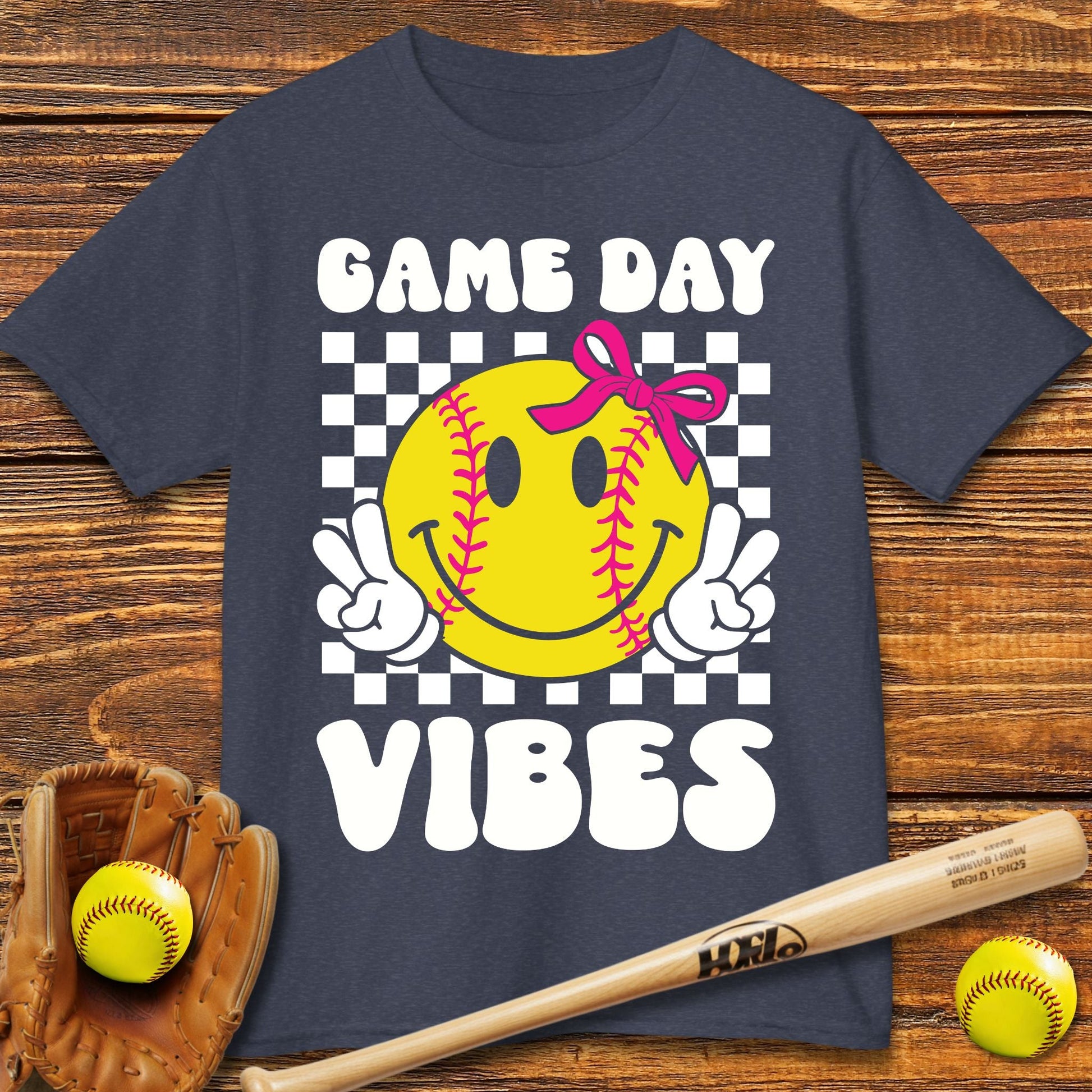 Game Day Vibes Softball Kids T-shirt - HomeRun PrintsKids clothes