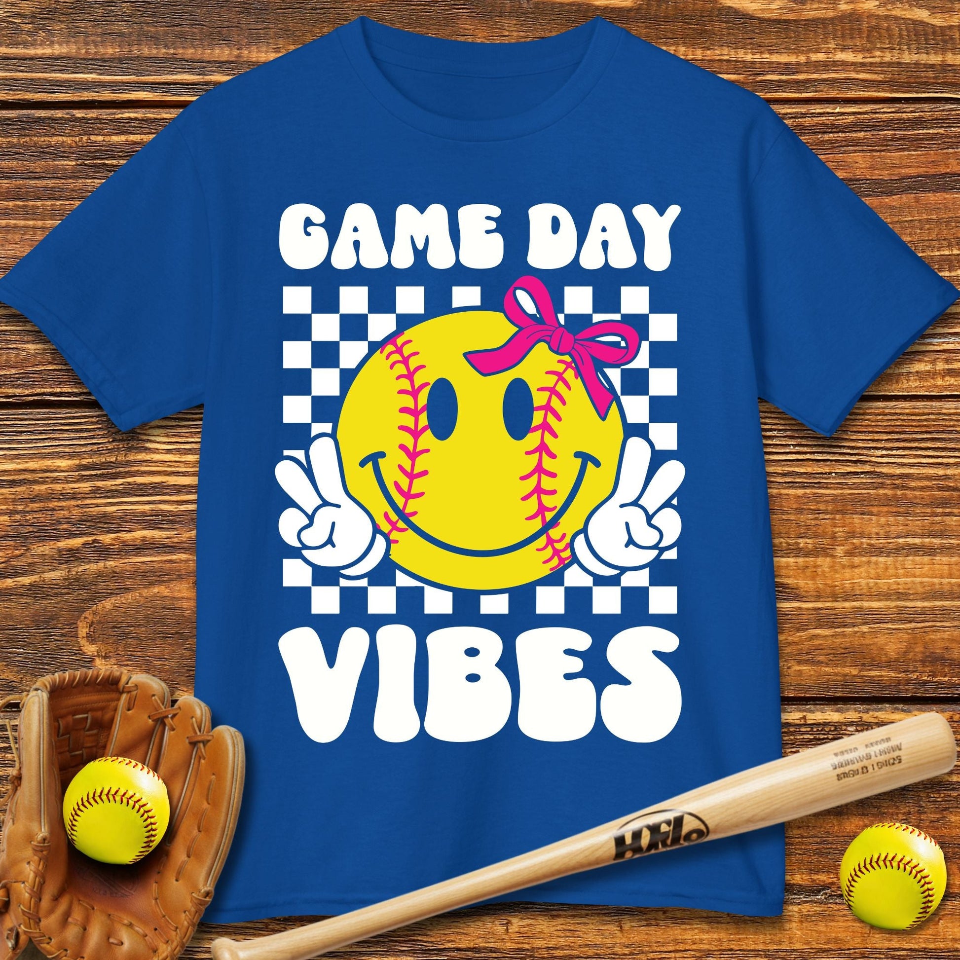 Game Day Vibes Softball Kids T-shirt - HomeRun PrintsKids clothes