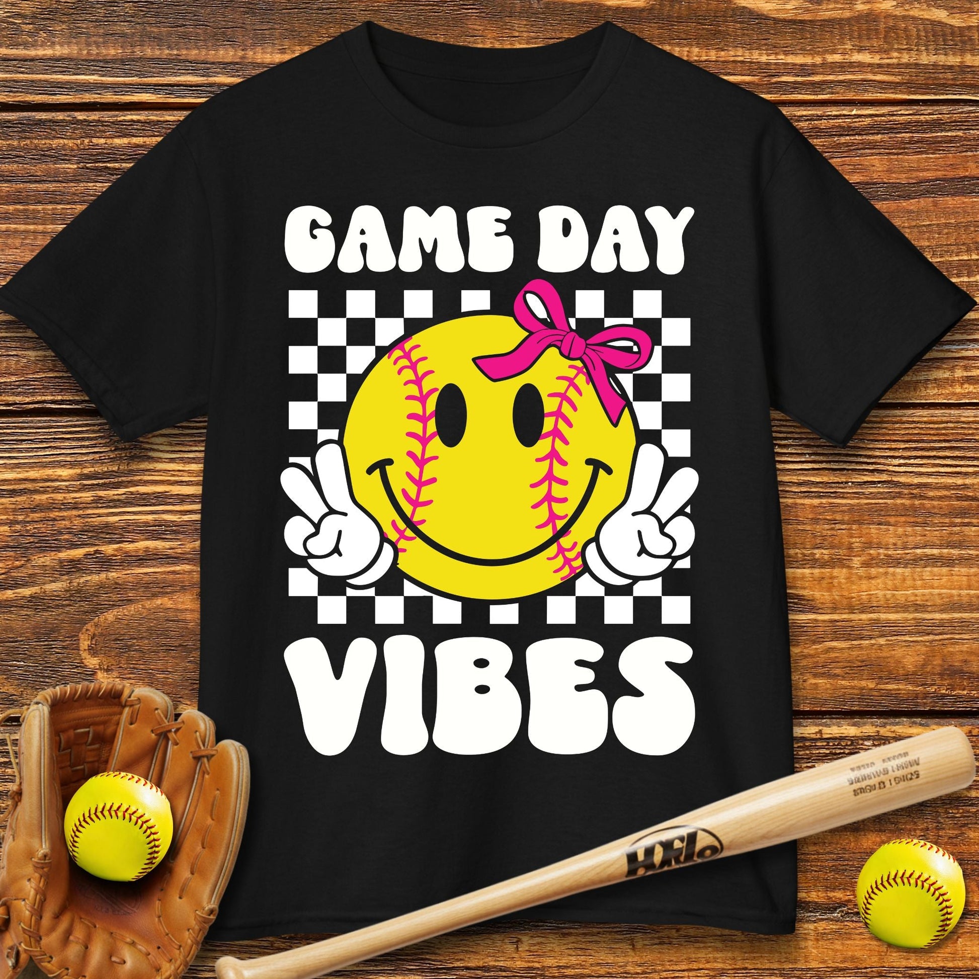 Game Day Vibes Softball Kids T-shirt - HomeRun PrintsKids clothes