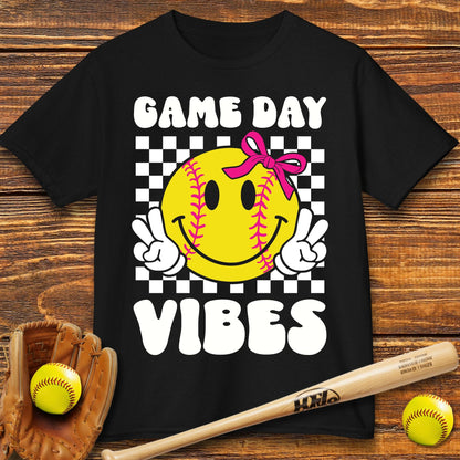 Game Day Vibes Softball Kids T-shirt - HomeRun PrintsKids clothes
