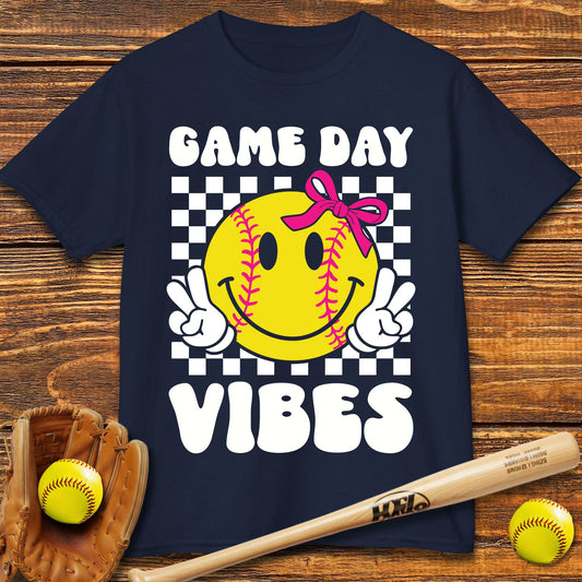 Game Day Vibes Softball Kids T-shirt - HomeRun PrintsKids clothes