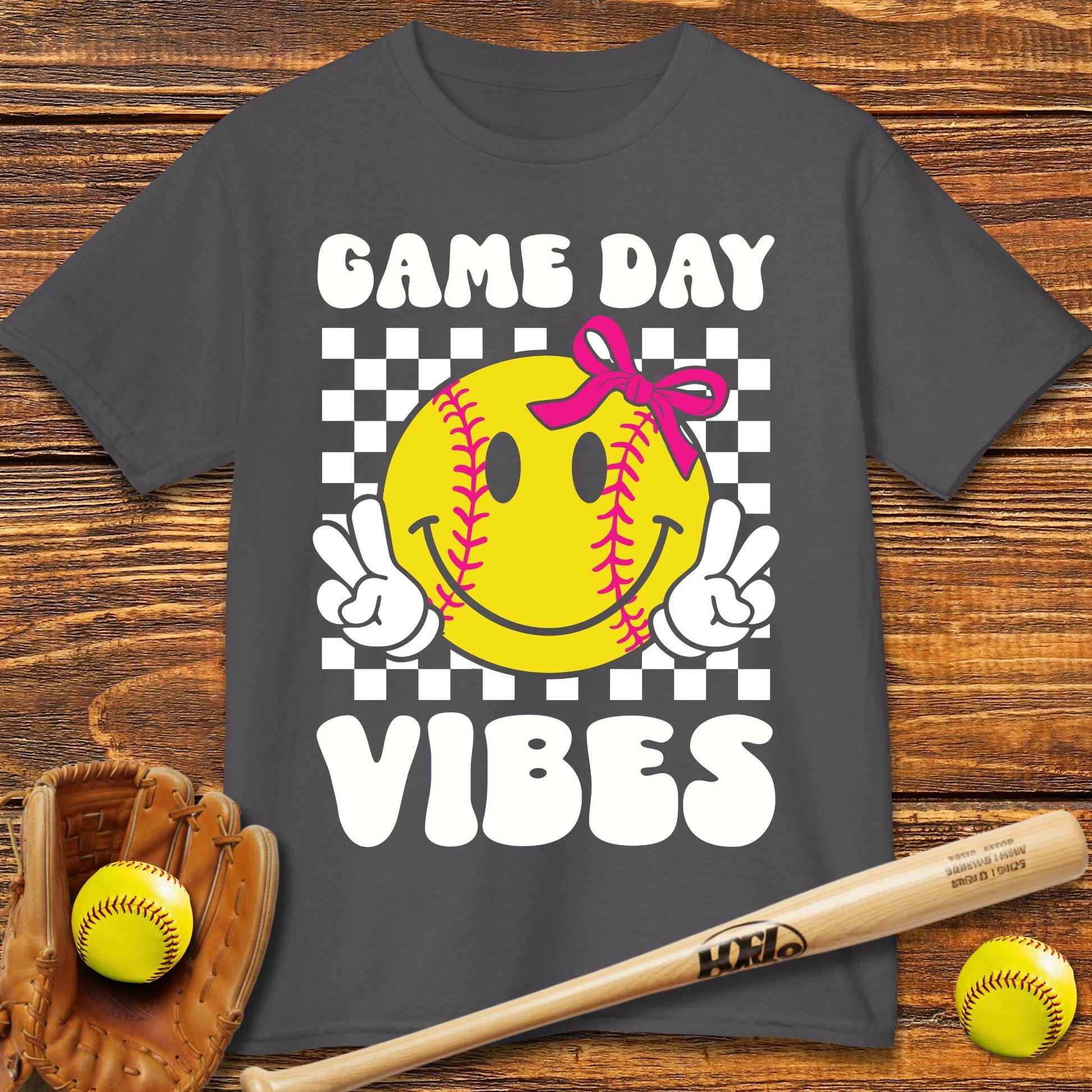 Game Day Vibes Softball Kids T-shirt - HomeRun PrintsKids clothes