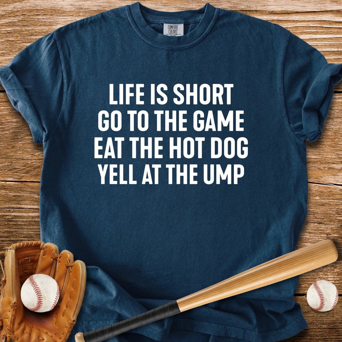 Game Hot Dog Heckle Repeat - HomeRun PrintsComfort Colors