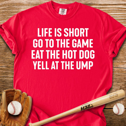 Game Hot Dog Heckle Repeat - HomeRun PrintsComfort Colors