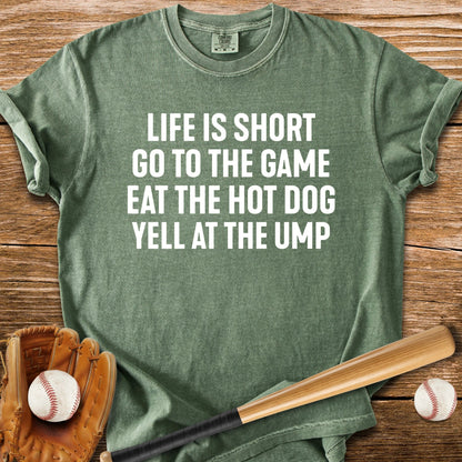 Game Hot Dog Heckle Repeat - HomeRun PrintsComfort Colors