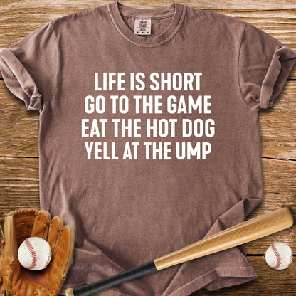Game Hot Dog Heckle Repeat - HomeRun PrintsComfort Colors