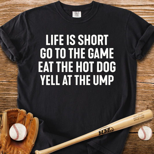 Game Hot Dog Heckle Repeat - HomeRun PrintsComfort Colors