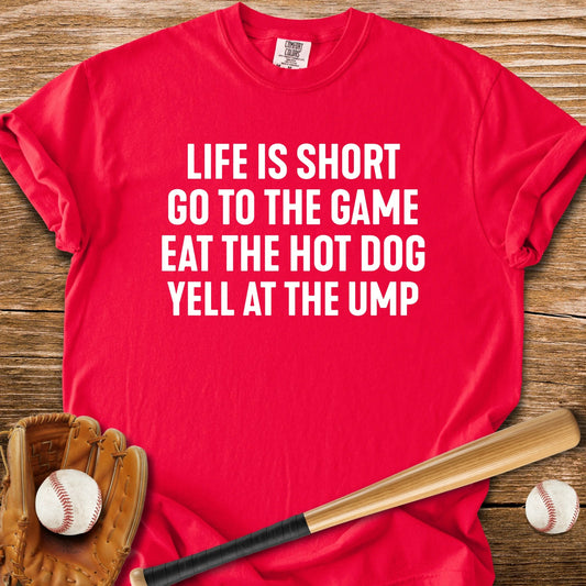 Game Hot Dog Heckle Repeat - HomeRun PrintsComfort Colors