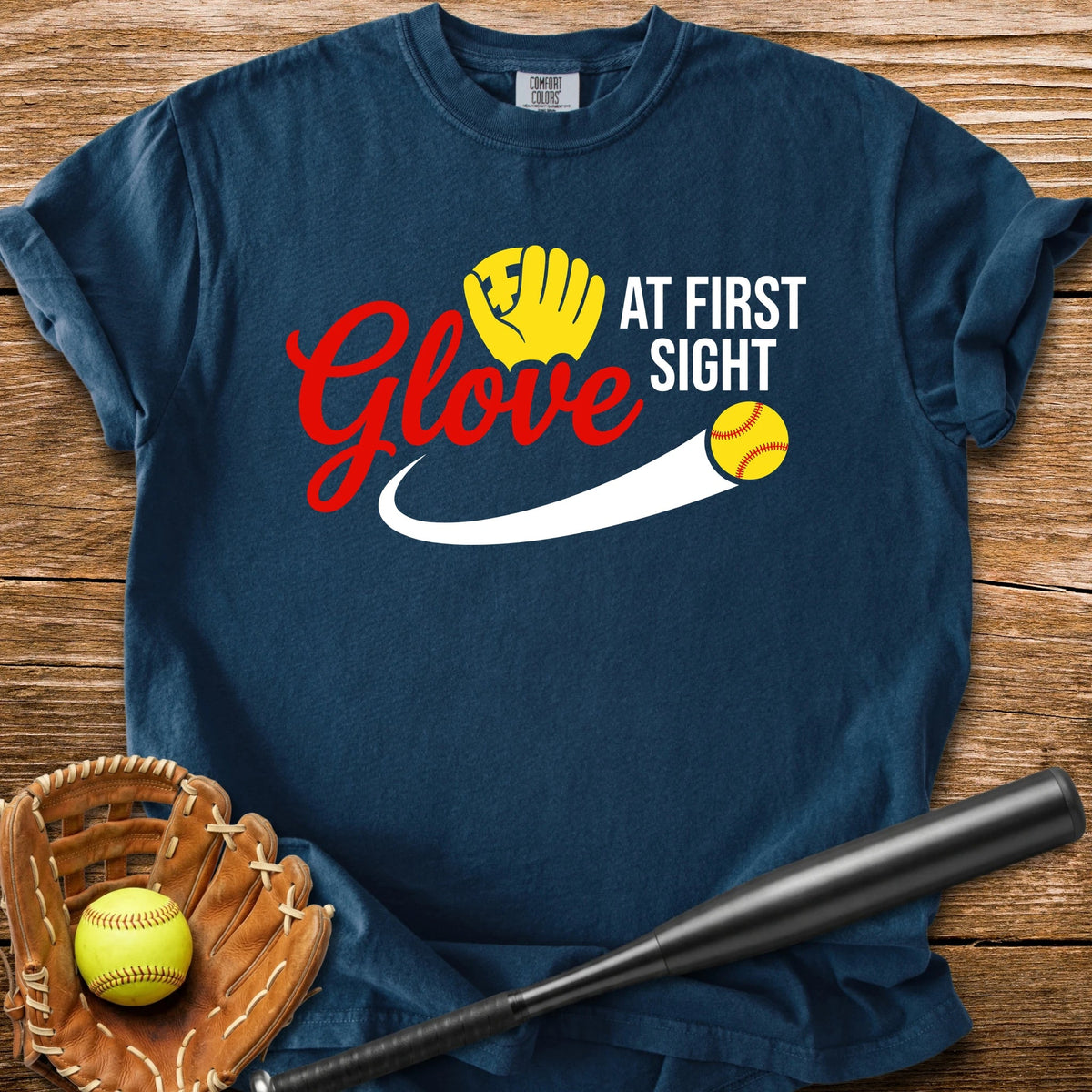 Glove At First Sight - HomeRun PrintsComfort Colors