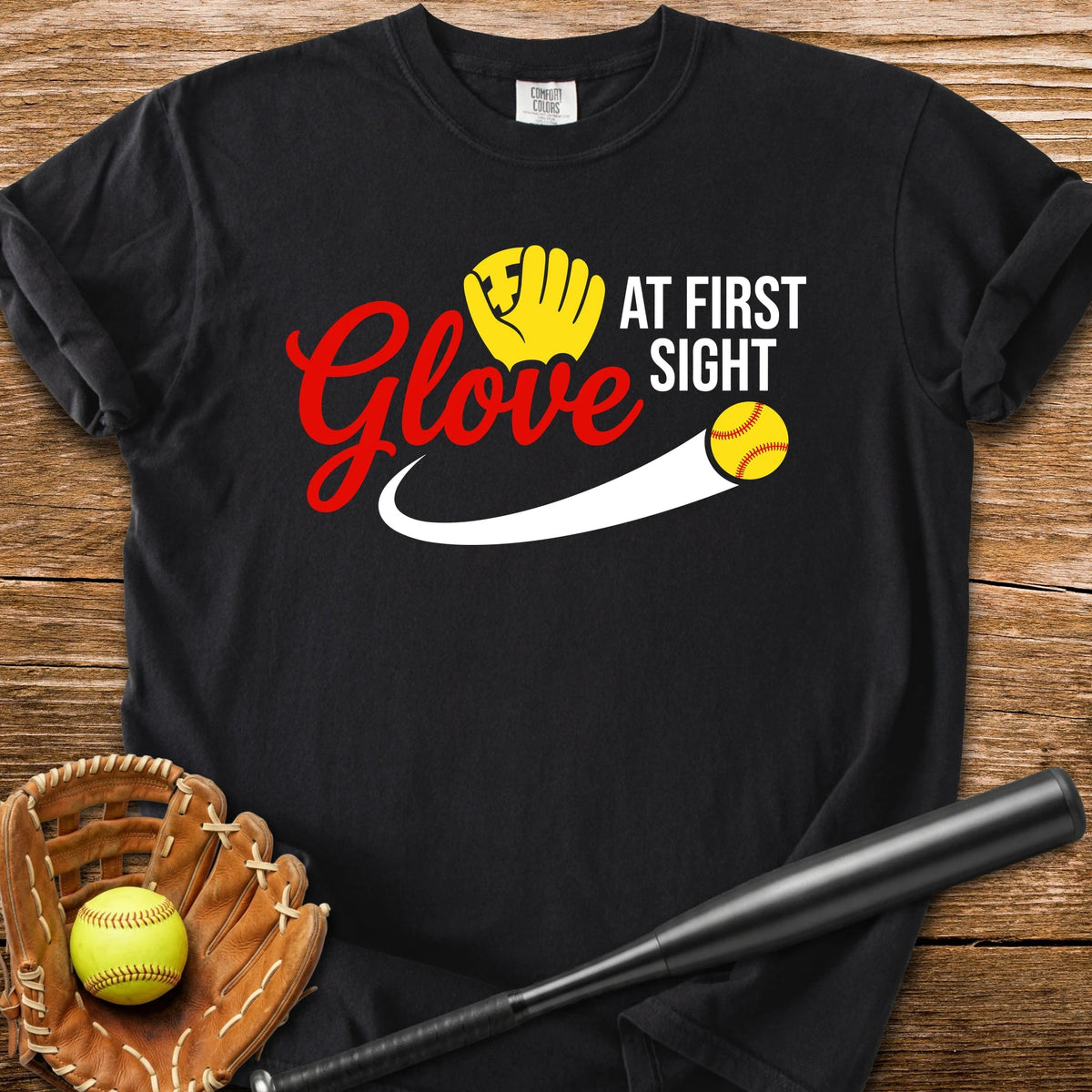 Glove At First Sight - HomeRun PrintsComfort Colors