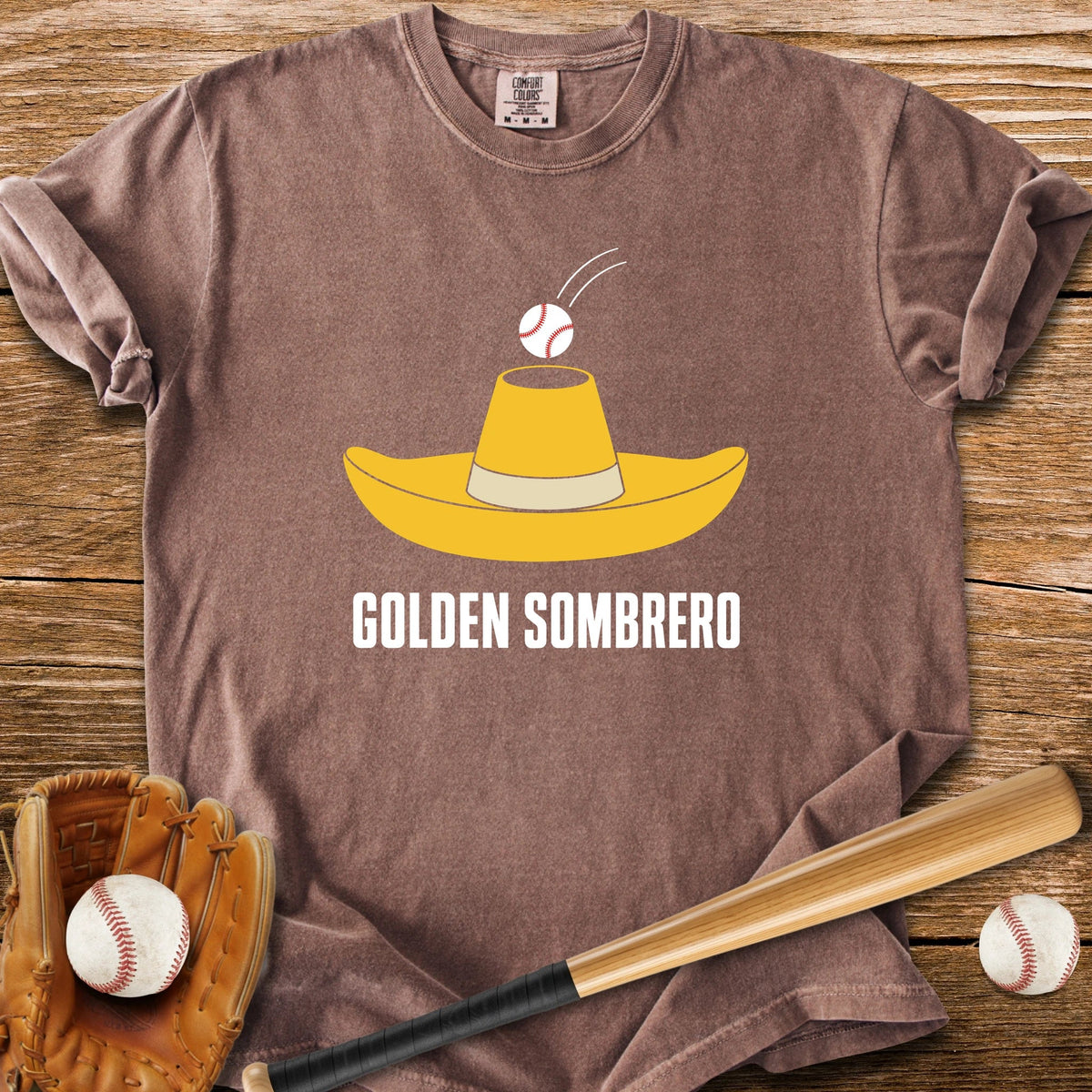 Golden Sombrero Slang - HomeRun PrintsComfort Colors